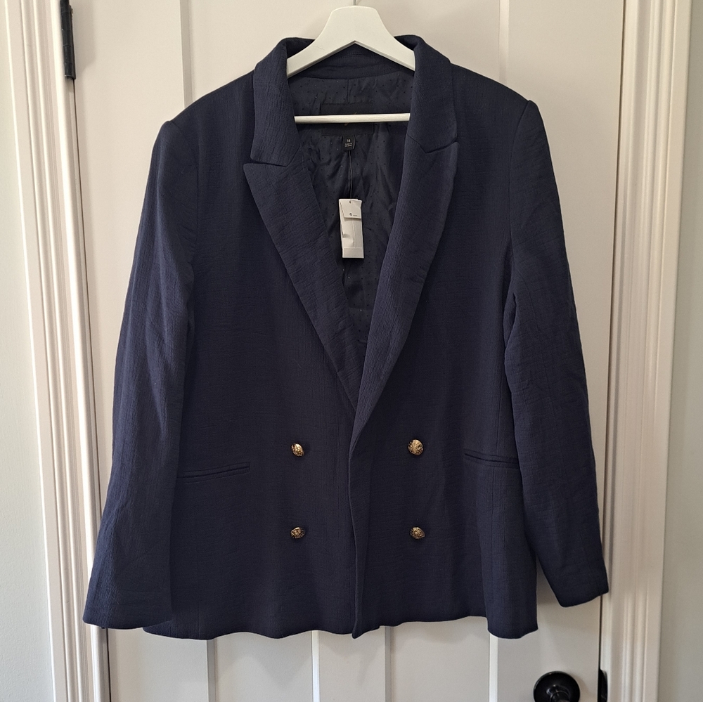 Banana Republic Navy Blazer sz 18 NWT